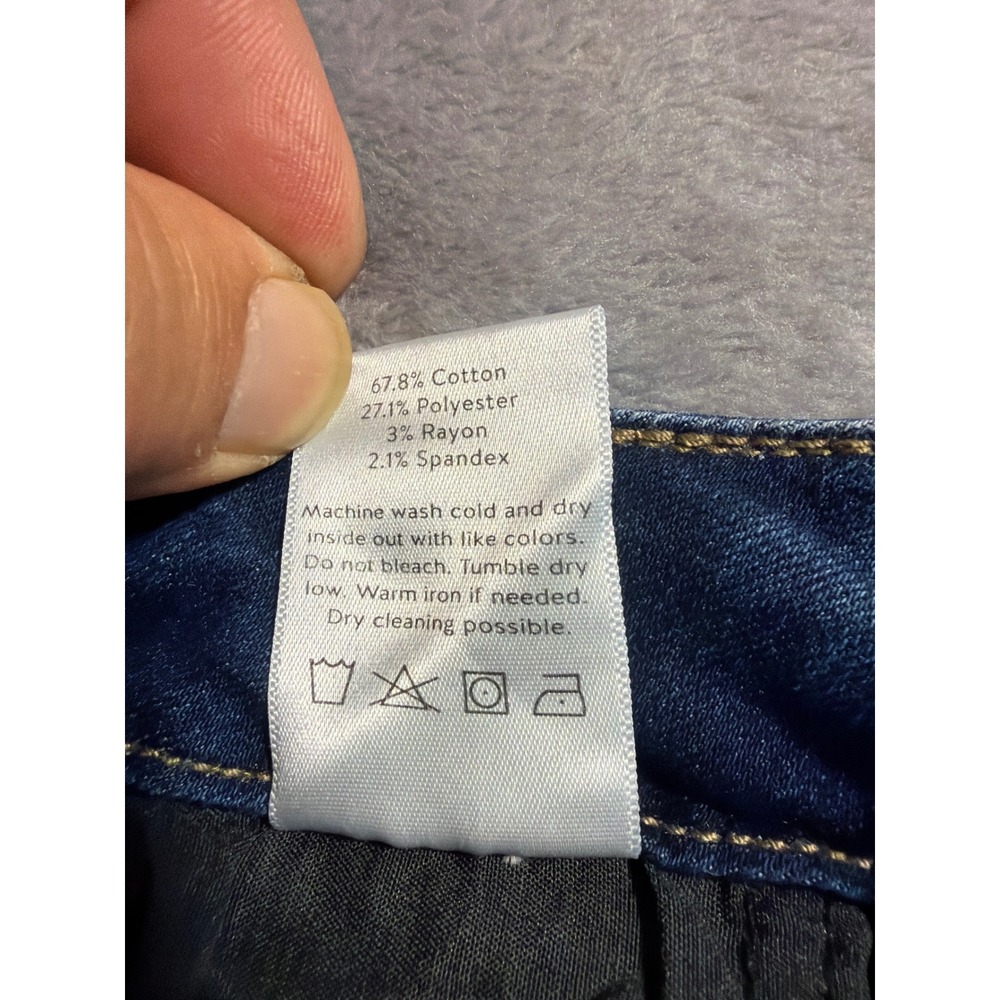 Just Black Denim High Rise Wide Leg Jeans Medium Wash Blue DP794 Size 26 - Picture 5 of 7